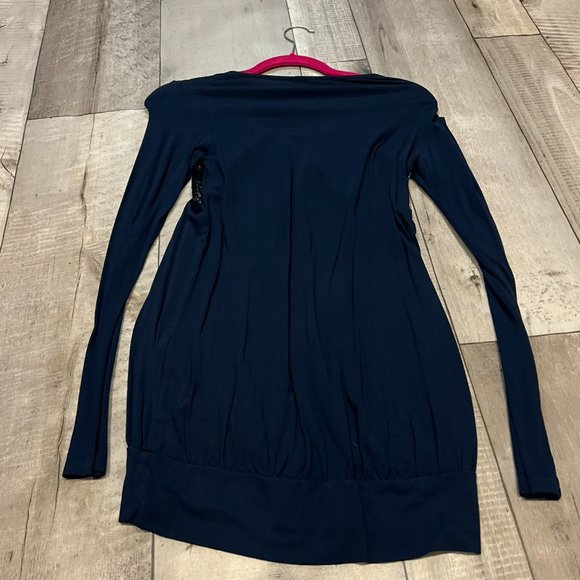 5/$20 Navy Blue Sparkle Going out top - Picture 5 of 5